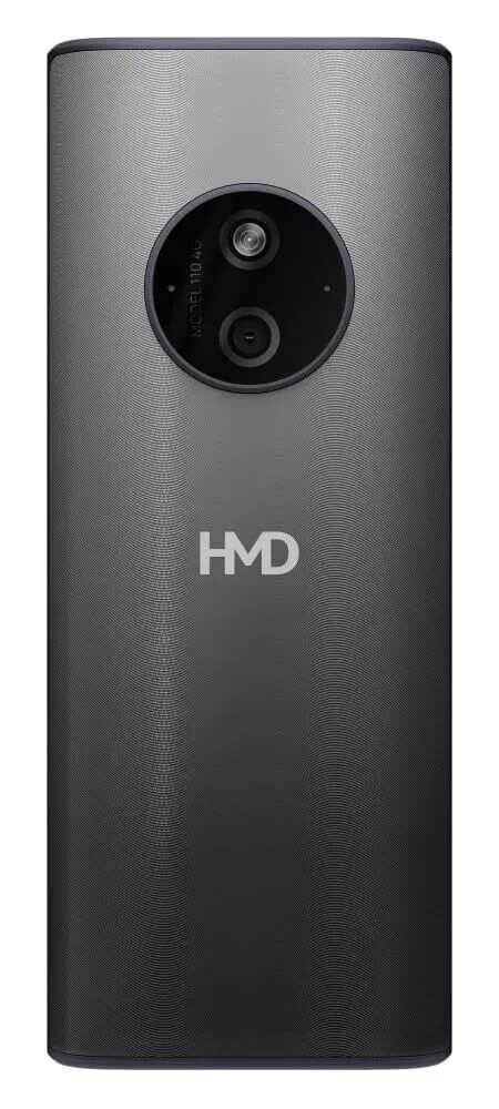 HMD 110 4G Keypad Phone YouTube, Type -C Charging, Wireless FM Radio Titanium.