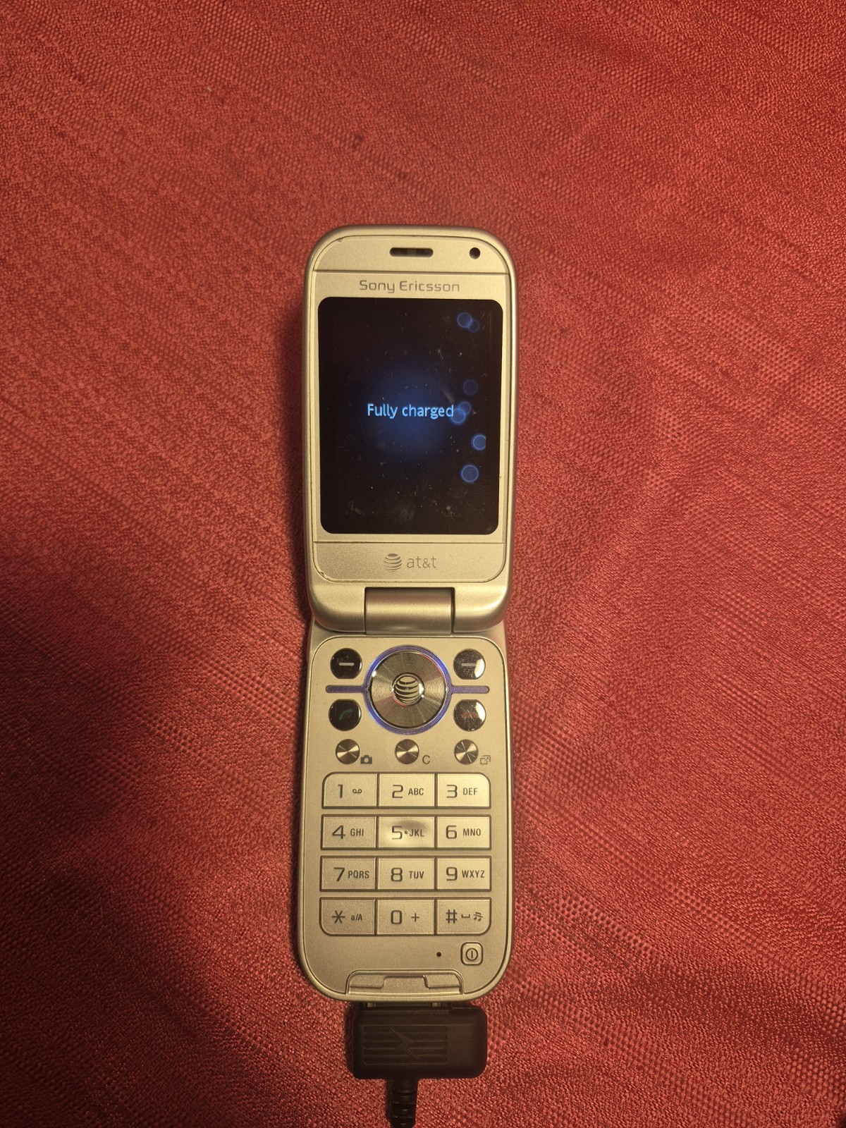 Sony Ericsson Z750a AT&T Flip Phone Purple TESTED Working