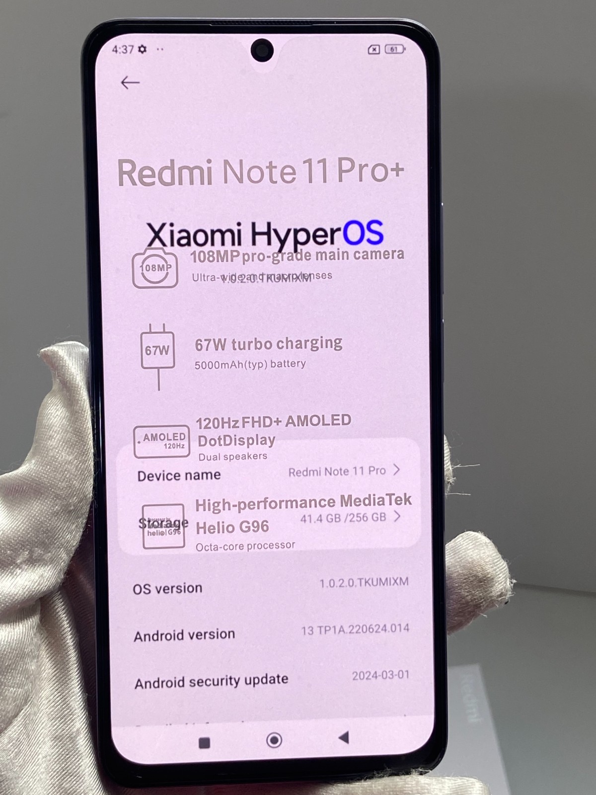 Xiaomi Redmi Note 11 Pro+ 5G 256GB Unlocked 6.67″ 108.0MP Android SmartPhone