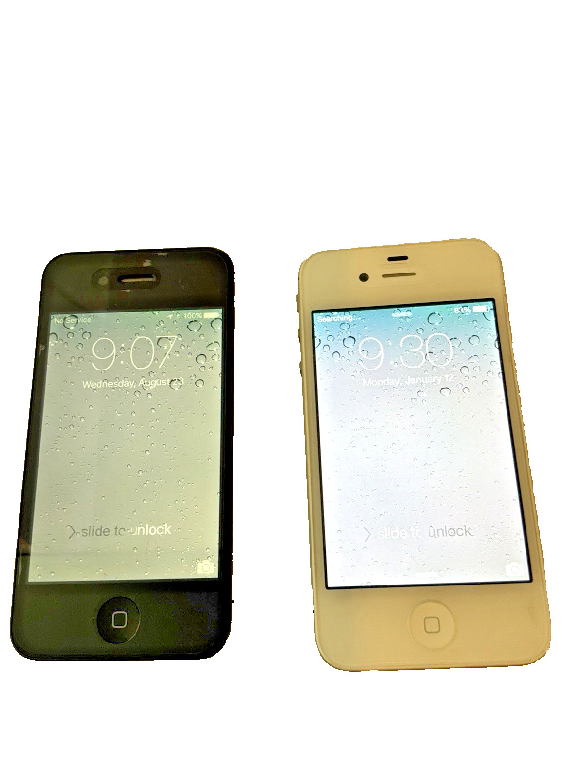 Lot 2 Apple iPhone 4 Smartphones A1332 A1349 32GB Passcode Locked As Is