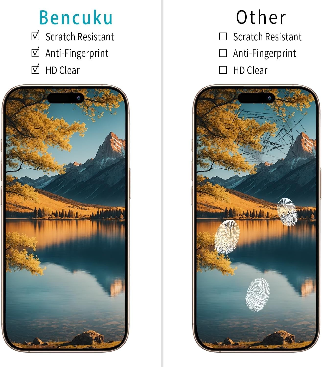 2 Pack Screen Protector for iPhone 17 Pro Max 6.9 Inch with 2 Pack Camera Lens P