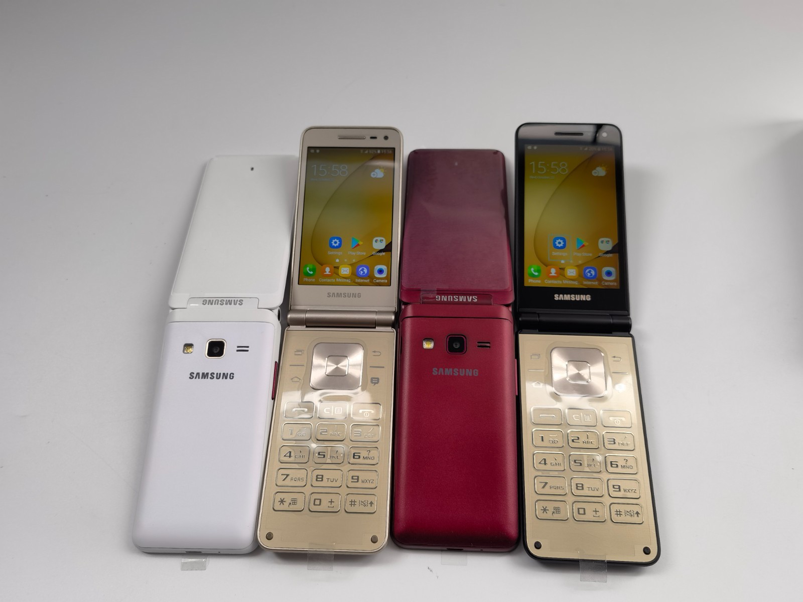A++ Samsung Galaxy Folder SM-G1600 multiple colors Unlocked 4G flip phone