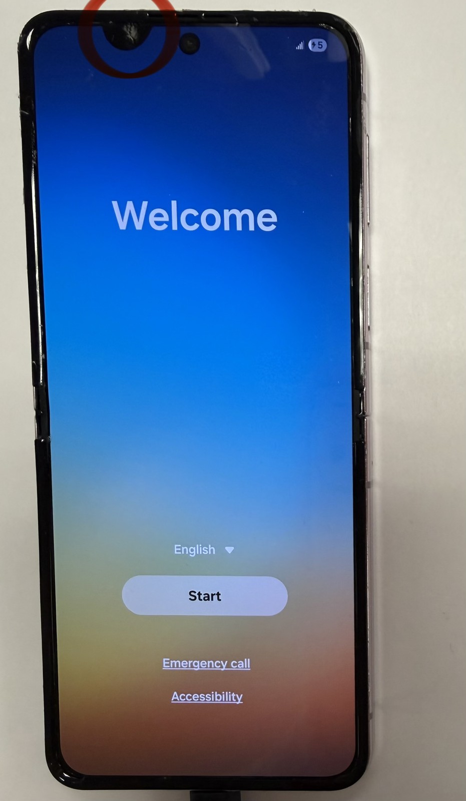 Samsung Galaxy Z Flip 5 5G SM-F731U Fully Unlocked (Any Carrier) Large Dot C