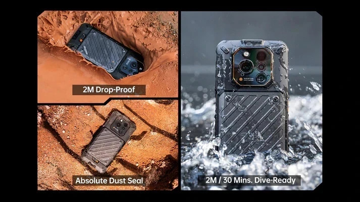 Ulefone RugOne Xever 7 5G 6.67″IPS 12GB /512GB 5550mAh Rugged SmartPhone Black