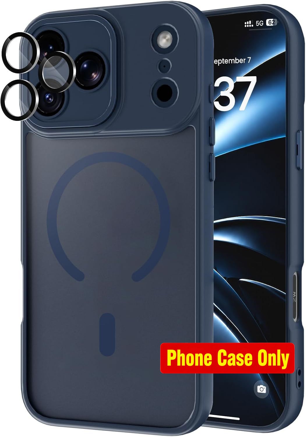 Magnetic Case for iPhone 17 Pro Max – Shockproof, Scratch-Resistant, Deep Blue