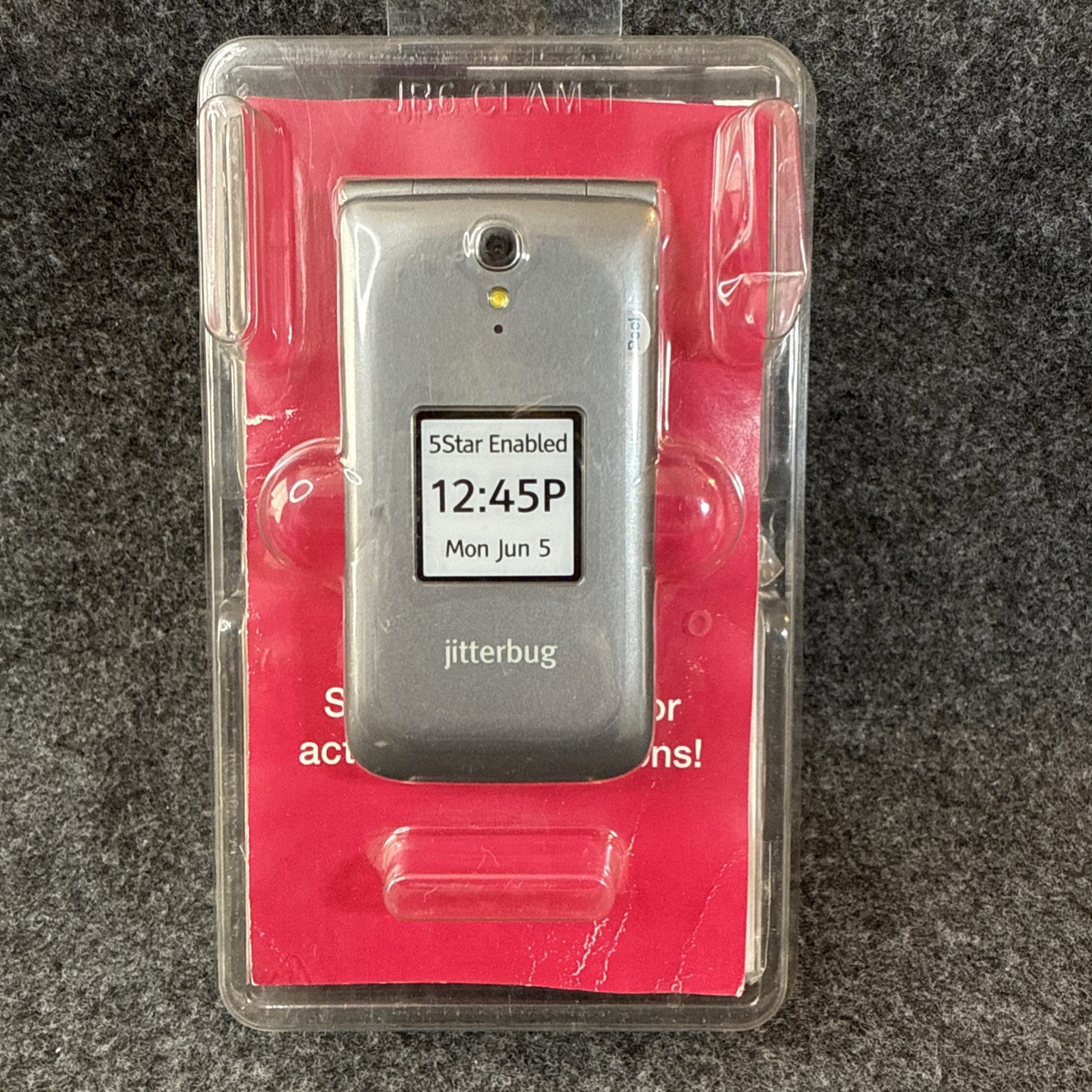 NEW Jitterbug Great Call One Touch Flip Easy-to-Use Cell for Seniors Open Box