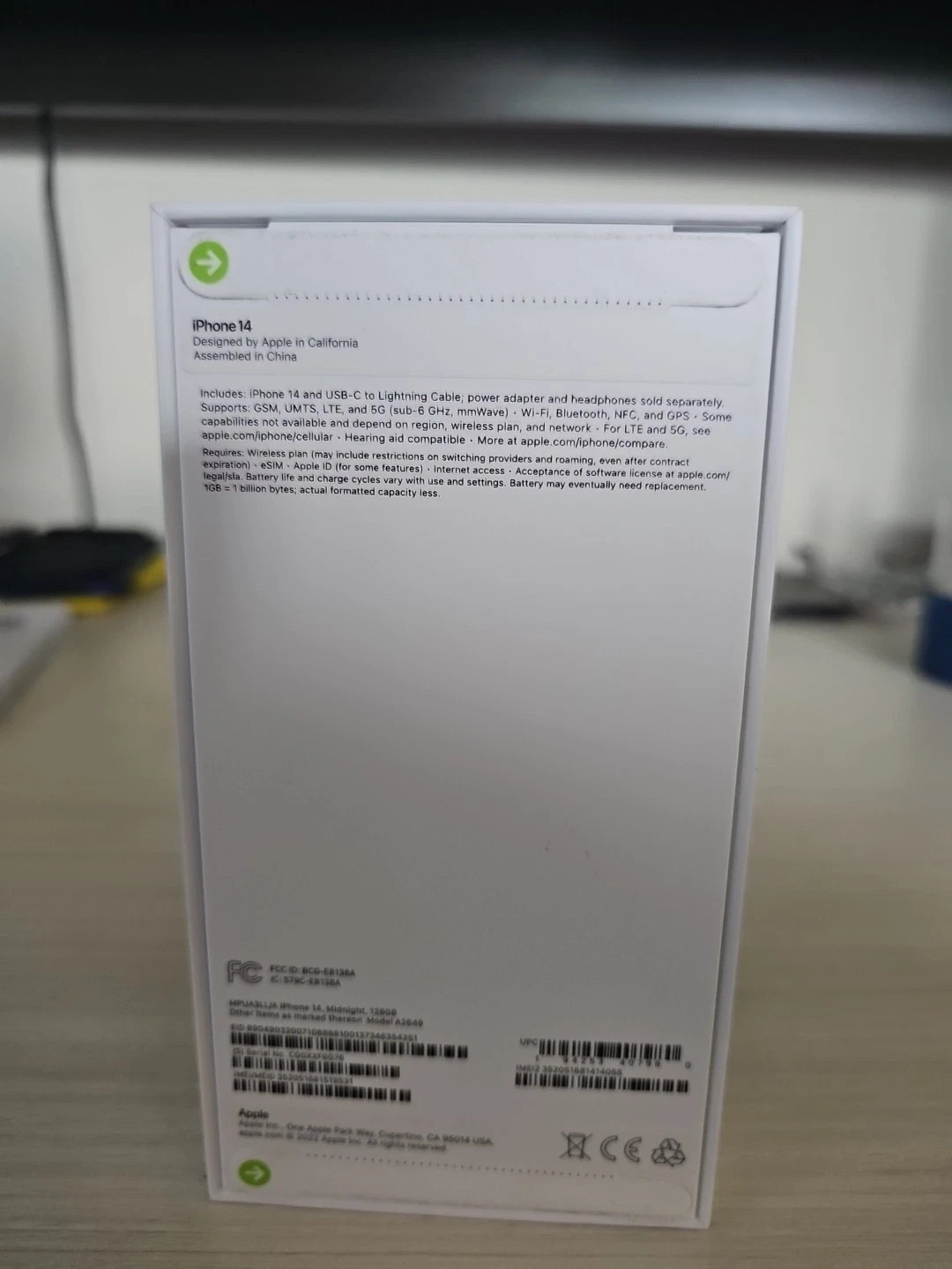 SEALED – iPhone 14 – US Reseller Flex – 128GB – BLACK – PLEASE READ DESCRIPTION!