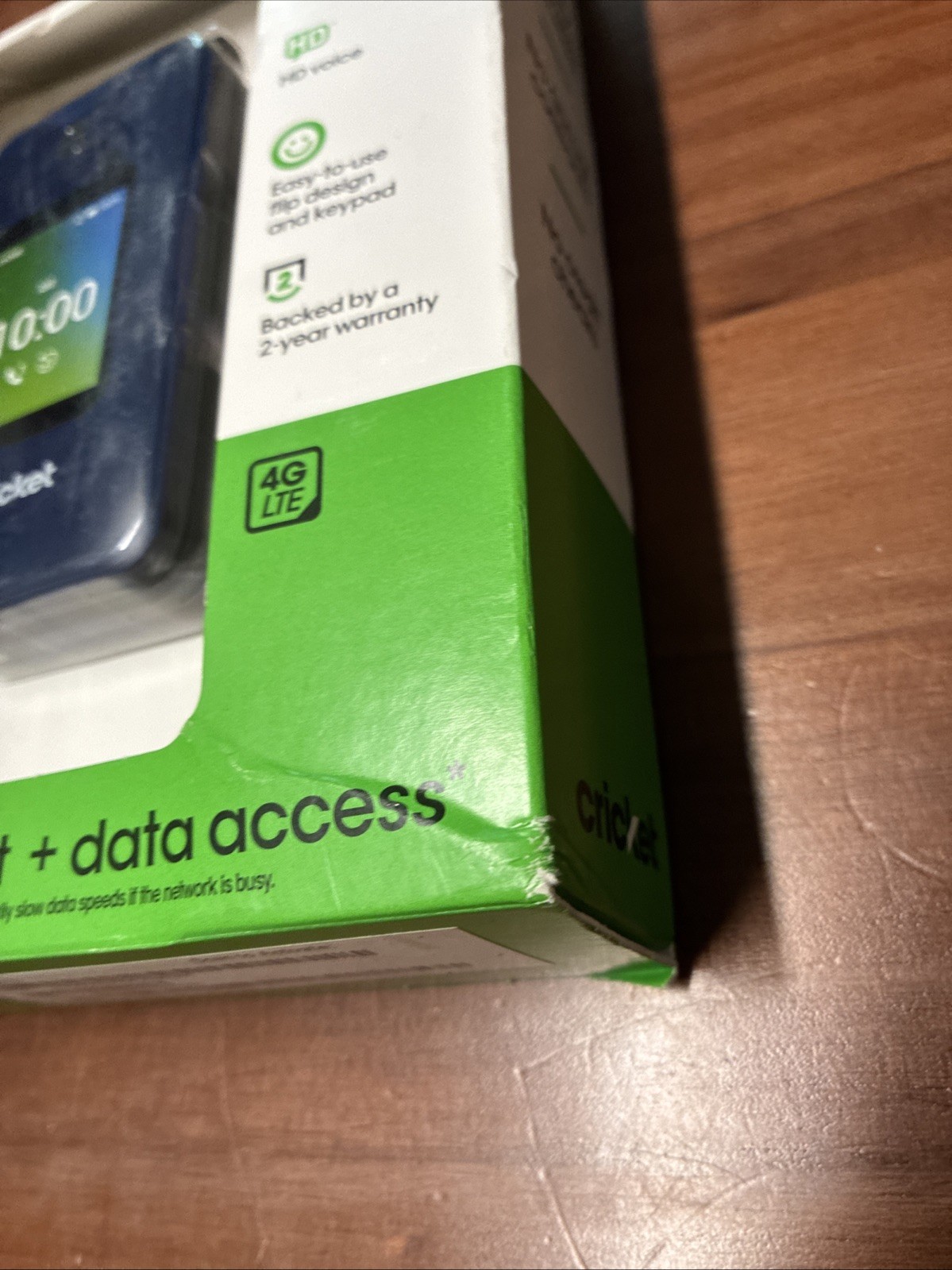 Cricket Debut Flip 4G LTE Wireless Prepaid Phone – Navy Blue