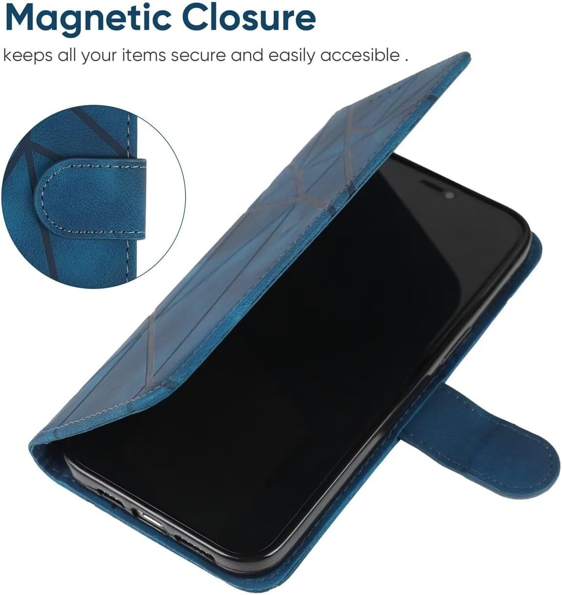 Case for Moto G Power 2024/Motorola G Power 2024 5G Wallet Case with Screen Prot