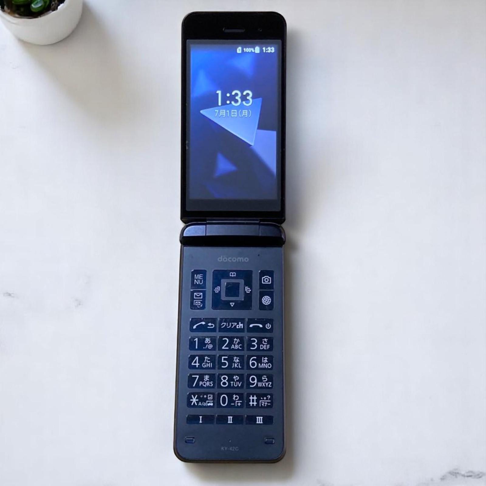 KYOCERA KY-42C DIGNO Black ANDROID FLIP PHONE UNLOCKED SIM FREE