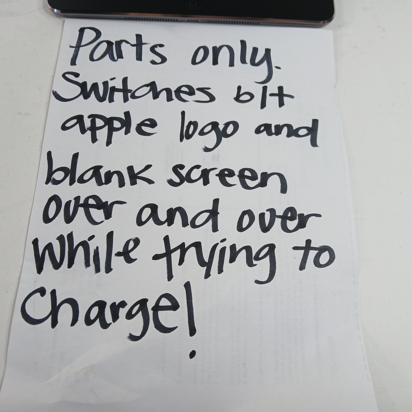 Apple iPad Air 1 (2013) FOR PARTS AS IS