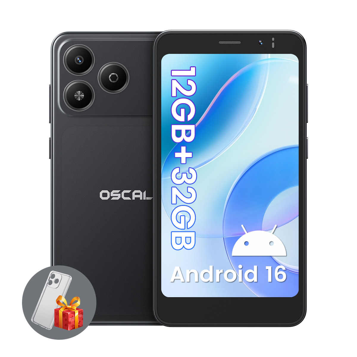 Blackview OSCAL FLAT 3C Mini Smartphone 12GB+32GB 5″ Android 16 3000mAh Unlocked