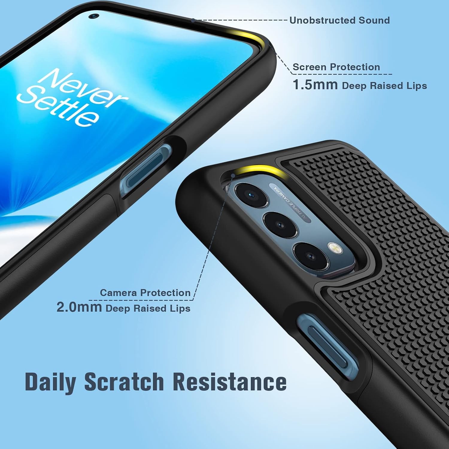 OnePlus Nord N200 5G Case: Dual Layer Protective Heavy Duty Shockproof Cover