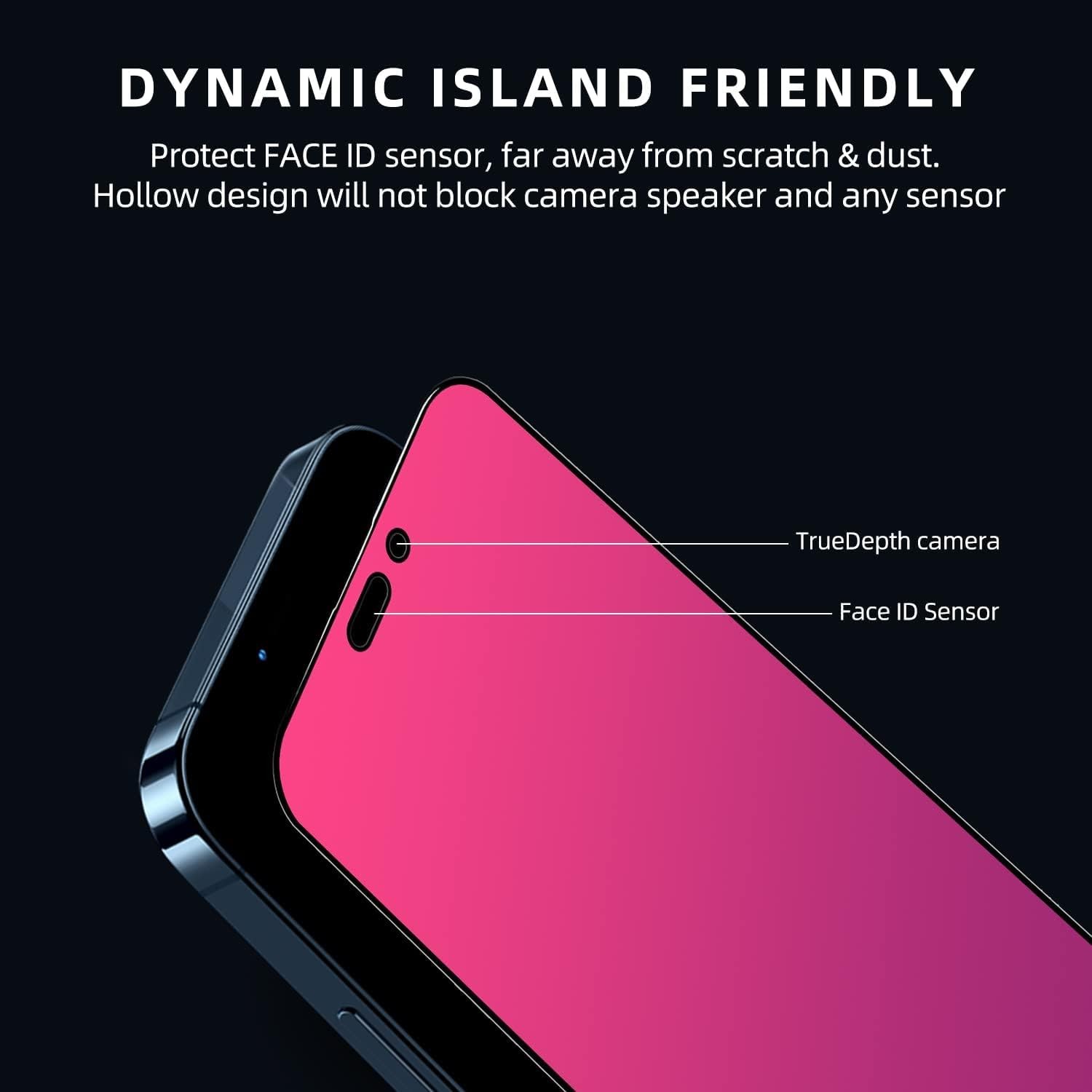 Privacy Screen Protector for iPhone 17 Pro Max Gradient Color Tempered Glass Ant