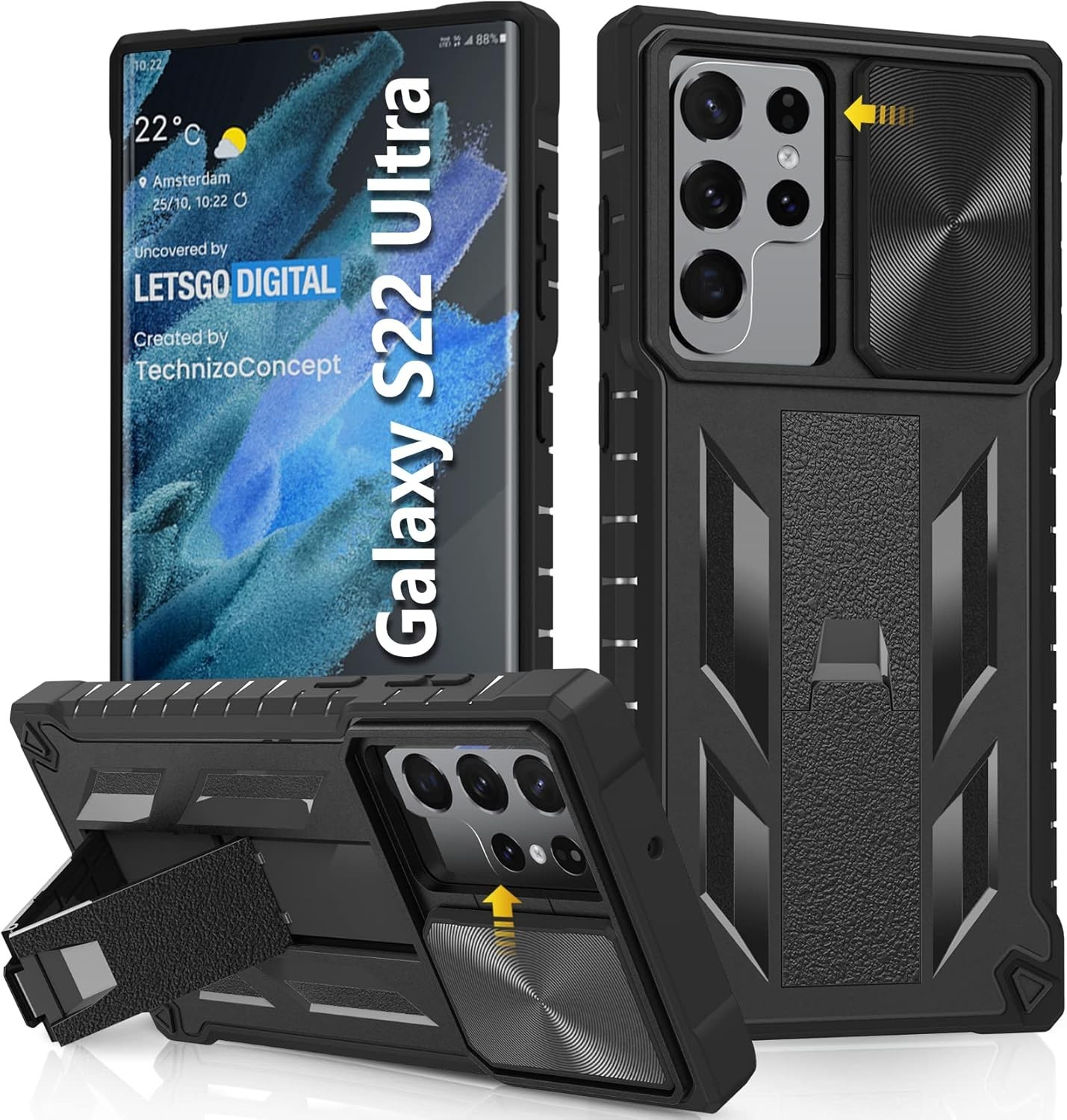 Samsung Galaxy S22 Ultra Case Shockproof Protective Military Guard Phone Cover