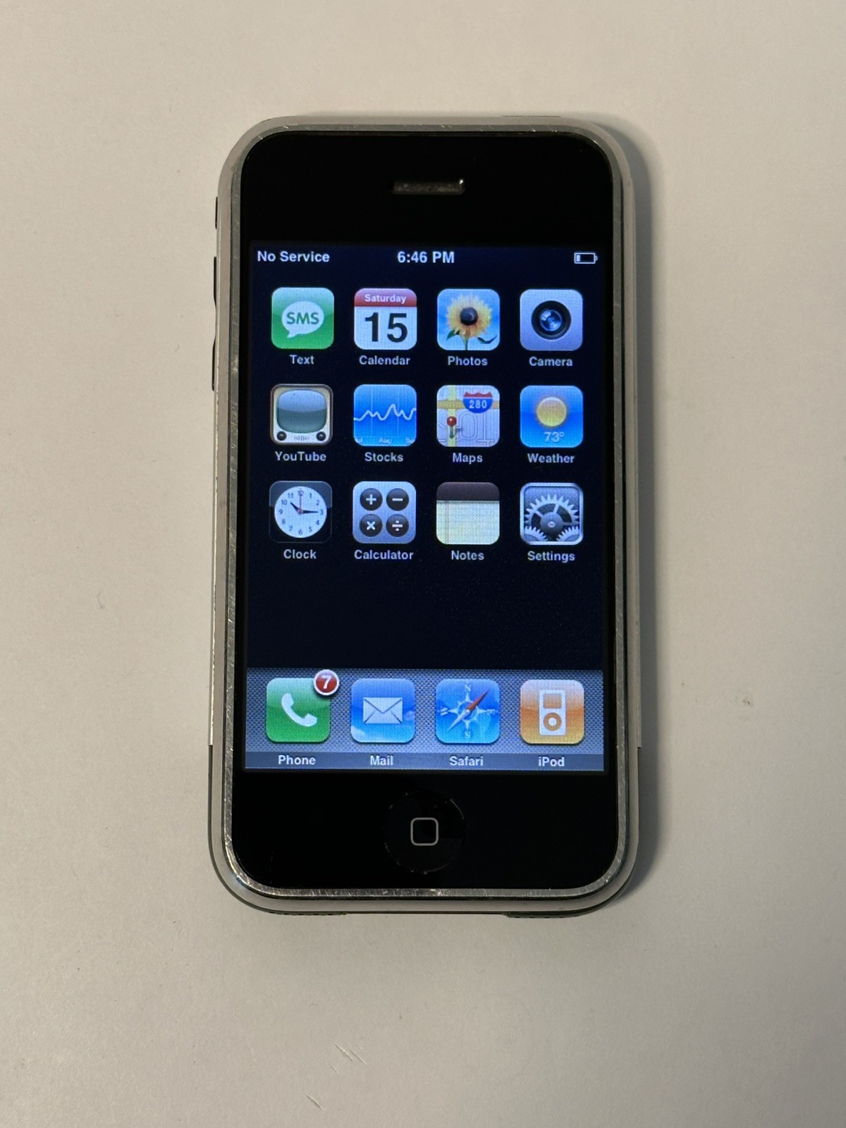 RARE YM iOS 1.0 LAUNCH DAY 8GB Apple iPhone 1st Generation Black A1203 (GSM) 2G