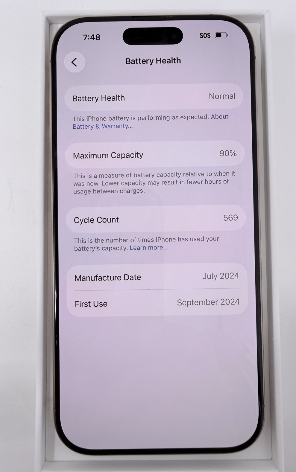 Iphone 16 Pro 128GB Desert Titanium A3083