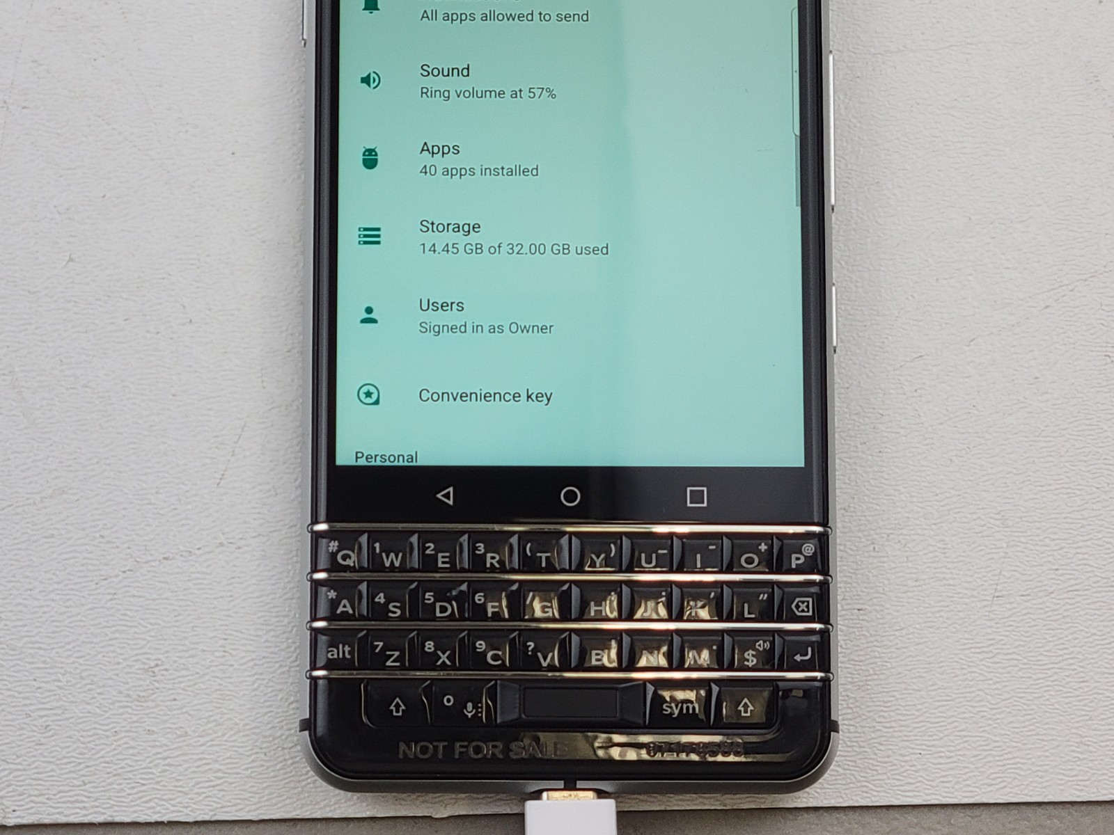 BlackBerry KeyOne (BBB100-3) 32GB (Verizon) Smartphone – *PLEASE READ* – H6626