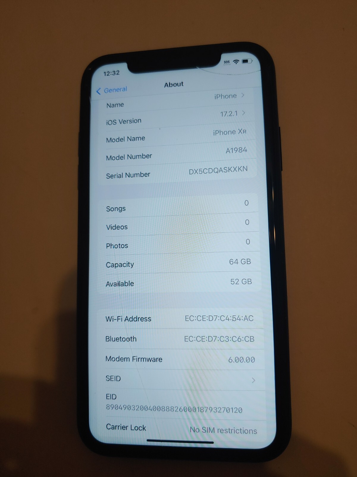*READ* Apple iPhone XR – 64GB – Black A1984 (CDMA + GSM) Factory UNLOCKED