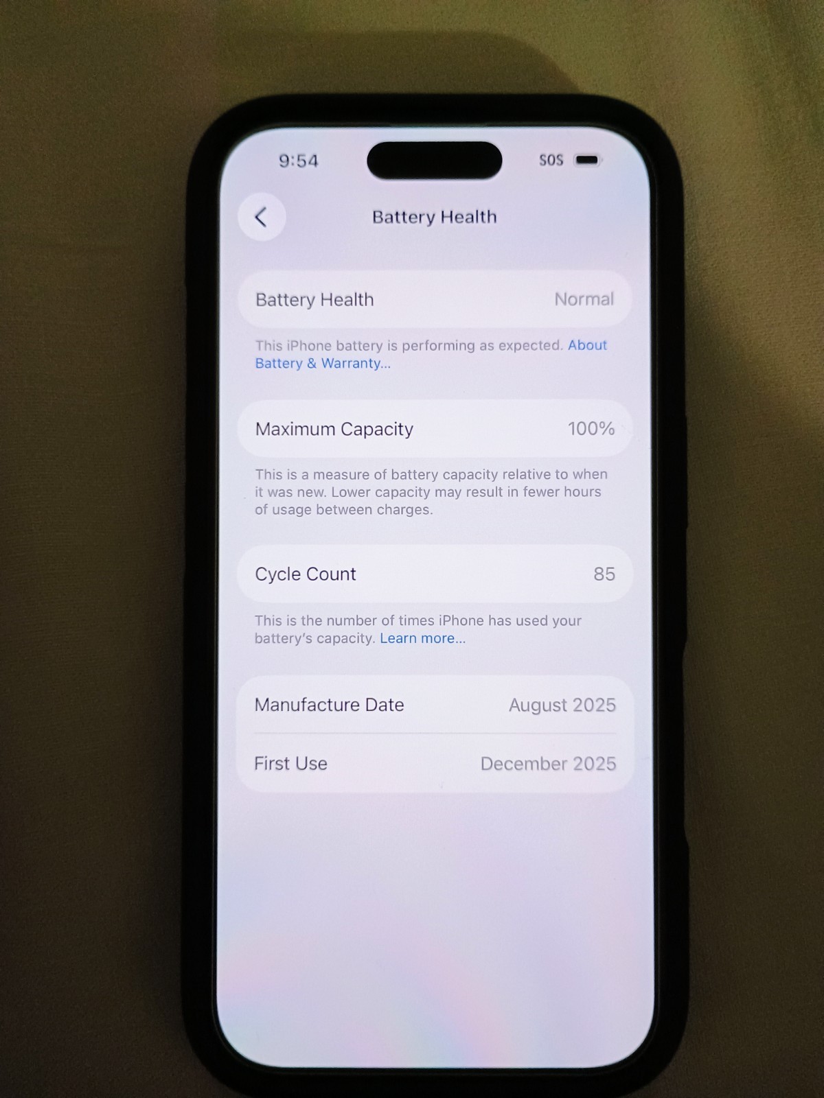 Apple iPhone 16 – 128 GB – Black (not working, wifi only, for parts/repair only)