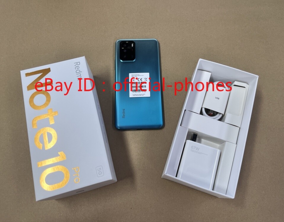 Xiaomi Redmi Note 10 Pro 5G 6/128GB 6.6″ 64MP Octa-core Unlocked New Unopened