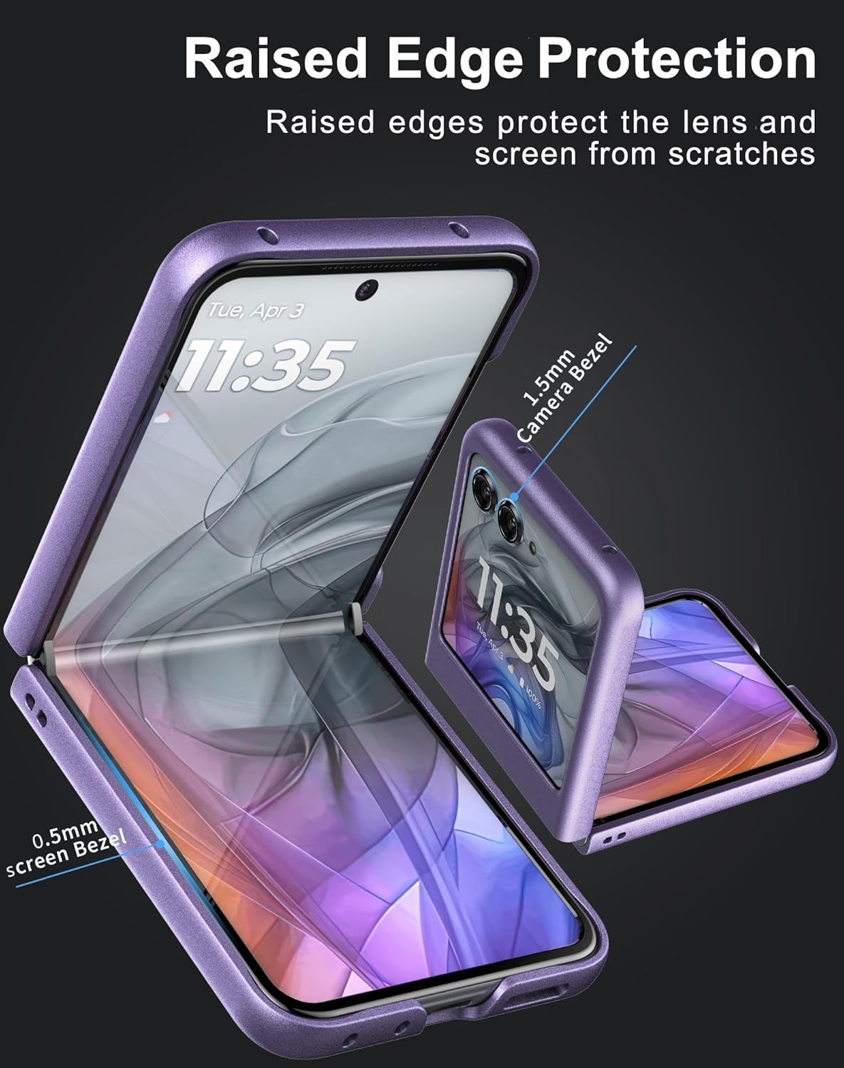 Case for Motorola Razr 2024/2025/2026 – Thin Hard Matte Polycarbonate Cover