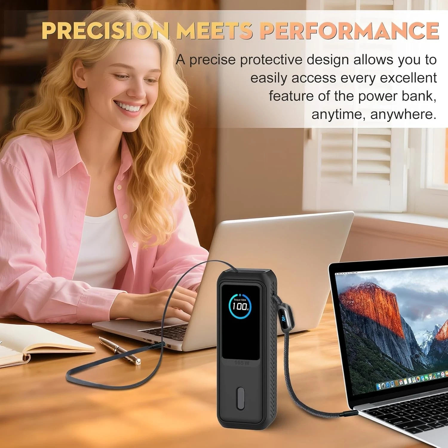 Anker Laptop Power Bank (25,000mAh/165W) Soft Silicone Case with Shockproof Prot