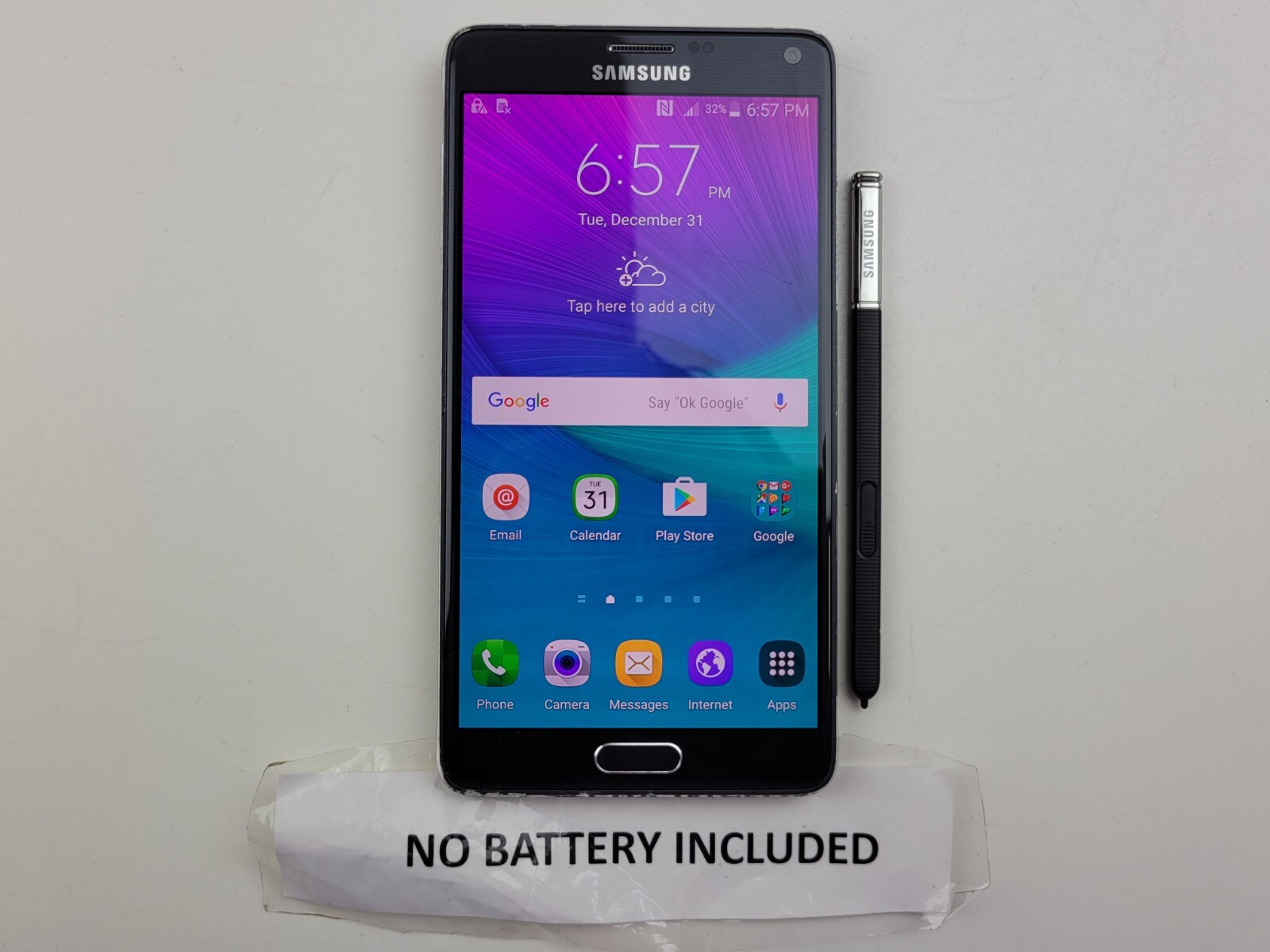 Samsung Galaxy Note 4 (SM-N910A) 32GB (AT&T) – *HEAVY BURN* – Clean IMEI – J9731