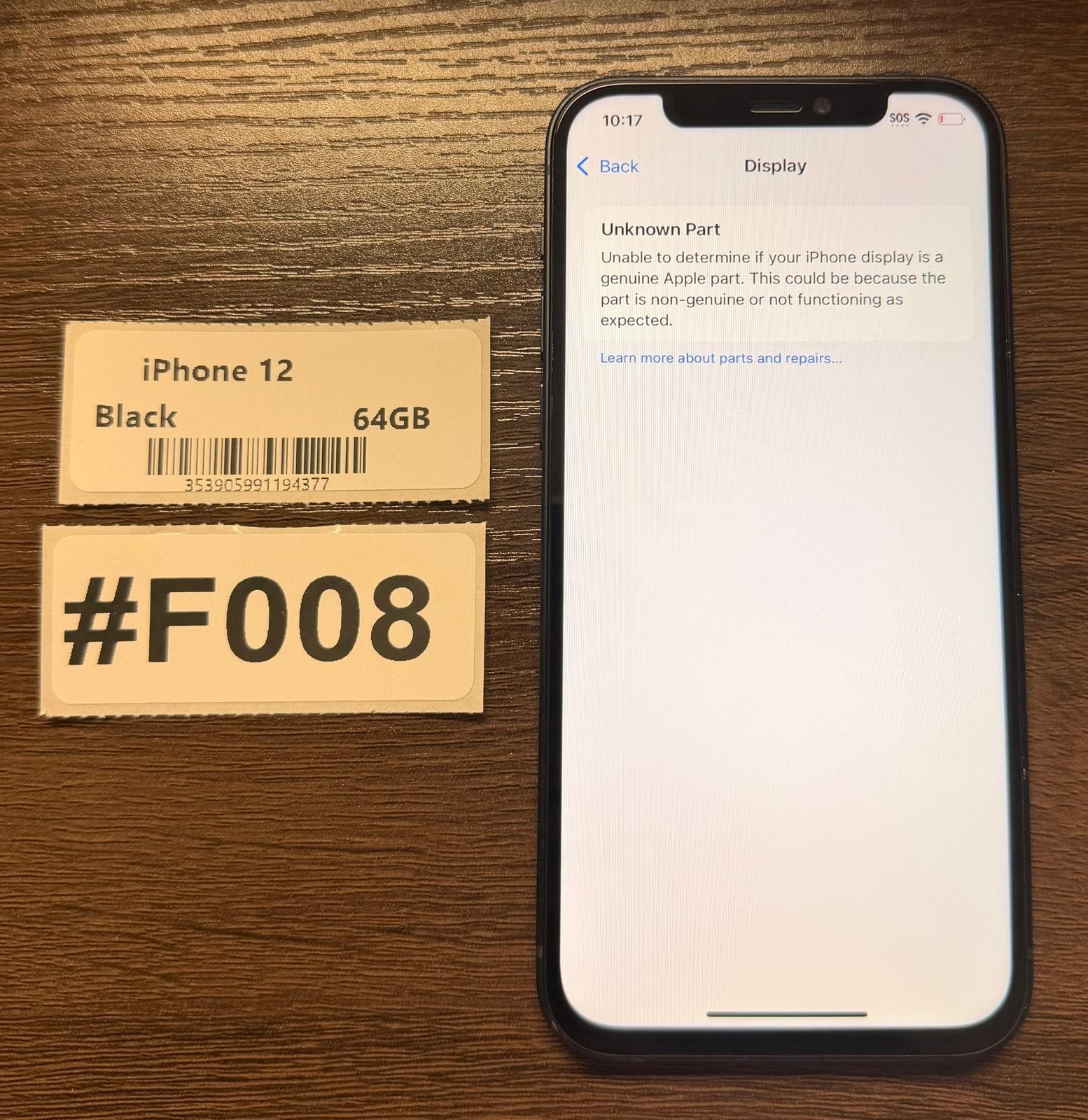 Apple iPhone 12 64GB Black -Unlocked- Read Seller Notes