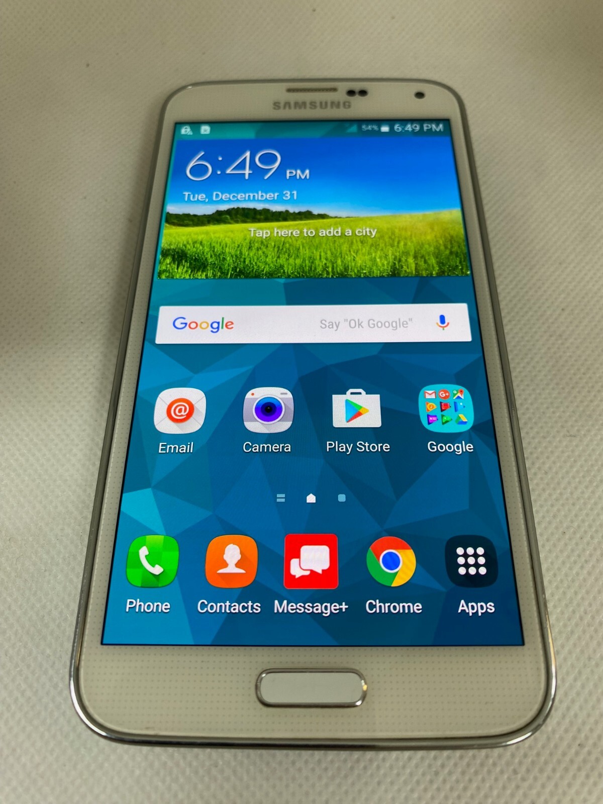 Samsung Galaxy S5 Verizon Unlocked SM-G900V _White USED with SBI