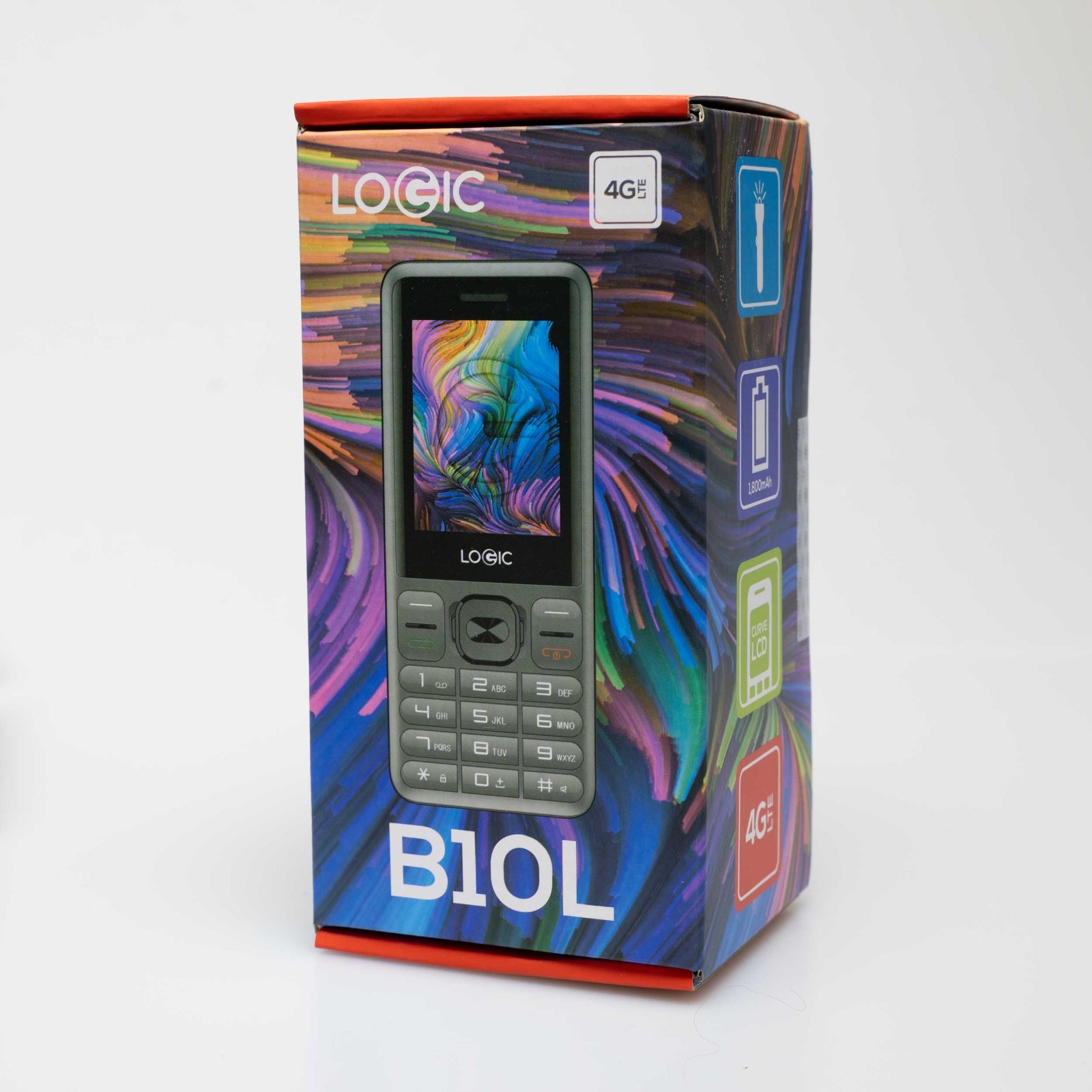 Logic B10L 4G VoLTE Dual SIM Senior GSM Unlocked Keypad Dumb Phone – Black – New