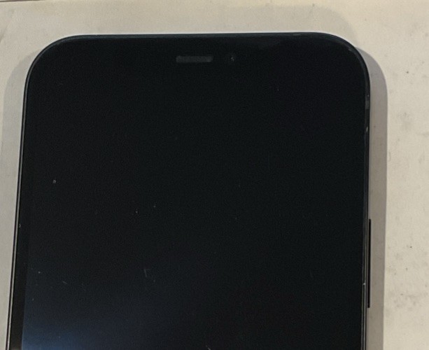 USED BLACK GSM UNLOCKED iPhone 12, 64GB A2172 MGF43LL/A WITH 79% BATTERY HEALTH