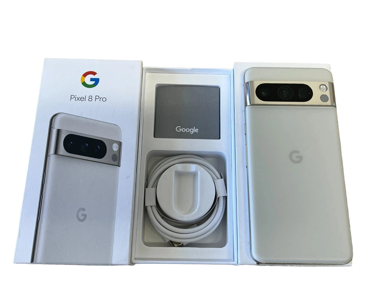 Google Pixel 8 Pro 128GB Unlocked GSM CDMA In-Box Obsidian Blue Porcelain