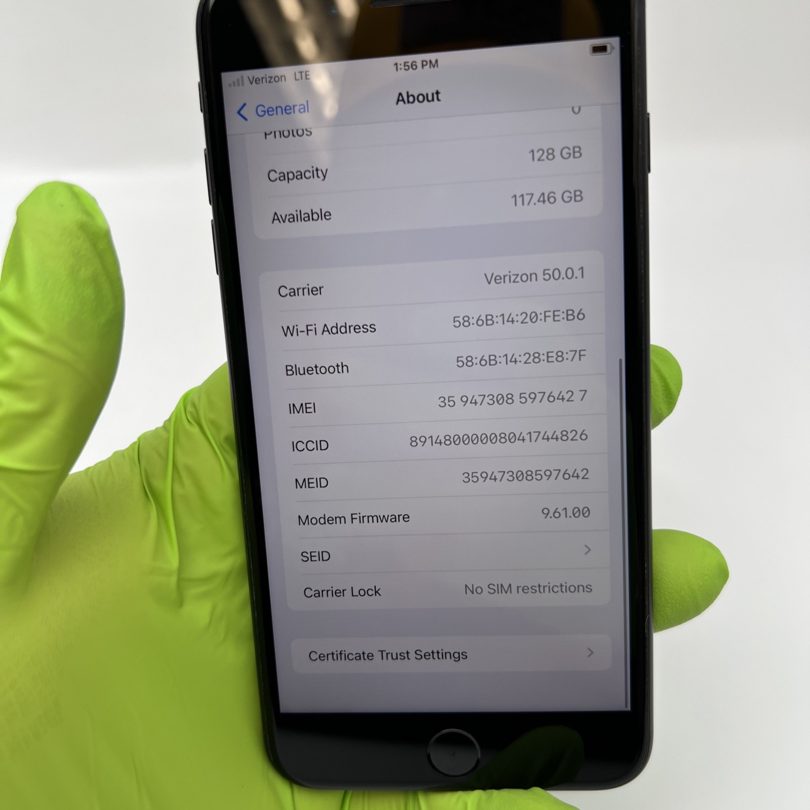 Apple iPhone 7 Plus 128GB Black (Network Unlocked) A1661 BH 88% – Used Condition