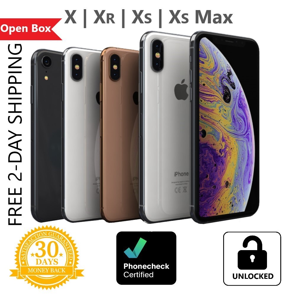 Apple iPhone X | XR | XS | XS Max – 64GB 128GB 256GB – Verizon GSM Unlocked AT&T