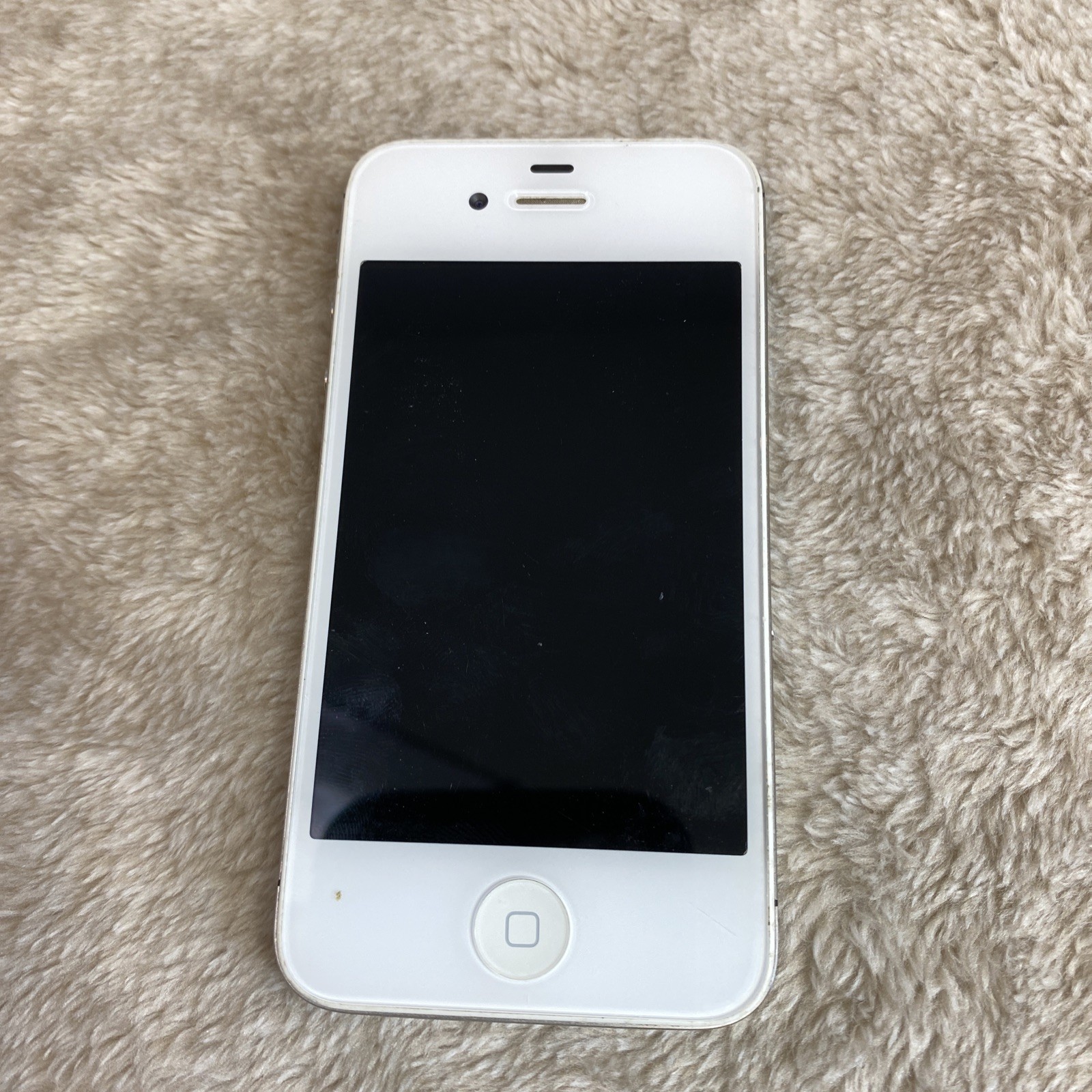 Apple iPhone 4 Model A1387 Smartphone White FOR PARTS UNTESTED