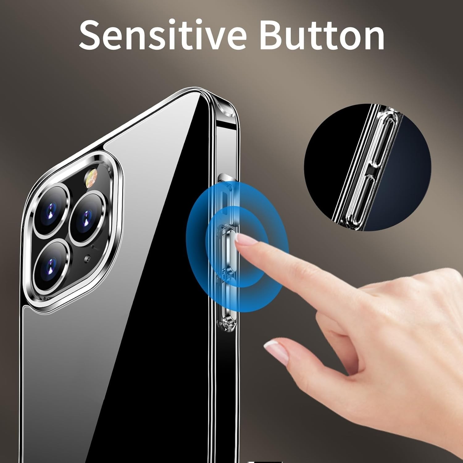 JJGoo Compatiable with iPhone 15 Pro Max Case Clear, Transparent Shockproof Phon
