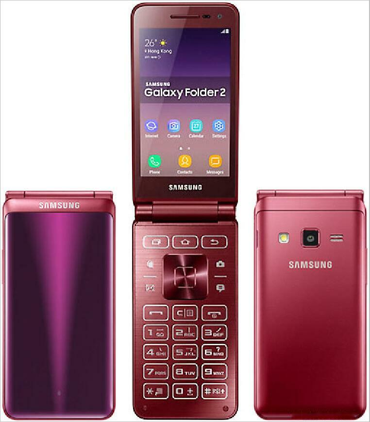 Samsung Galaxy Folder 2 SM-G1650 Big Keyboad Dual SIM LTE 4G WiFi 8MP Flip Phone