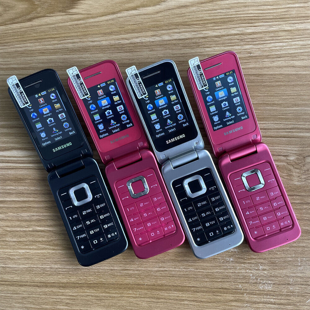 Samsung C3520 Mobile Phone Bluetooth Mp3 Fm Radio Gsm Unlocked Flip Cell Phone