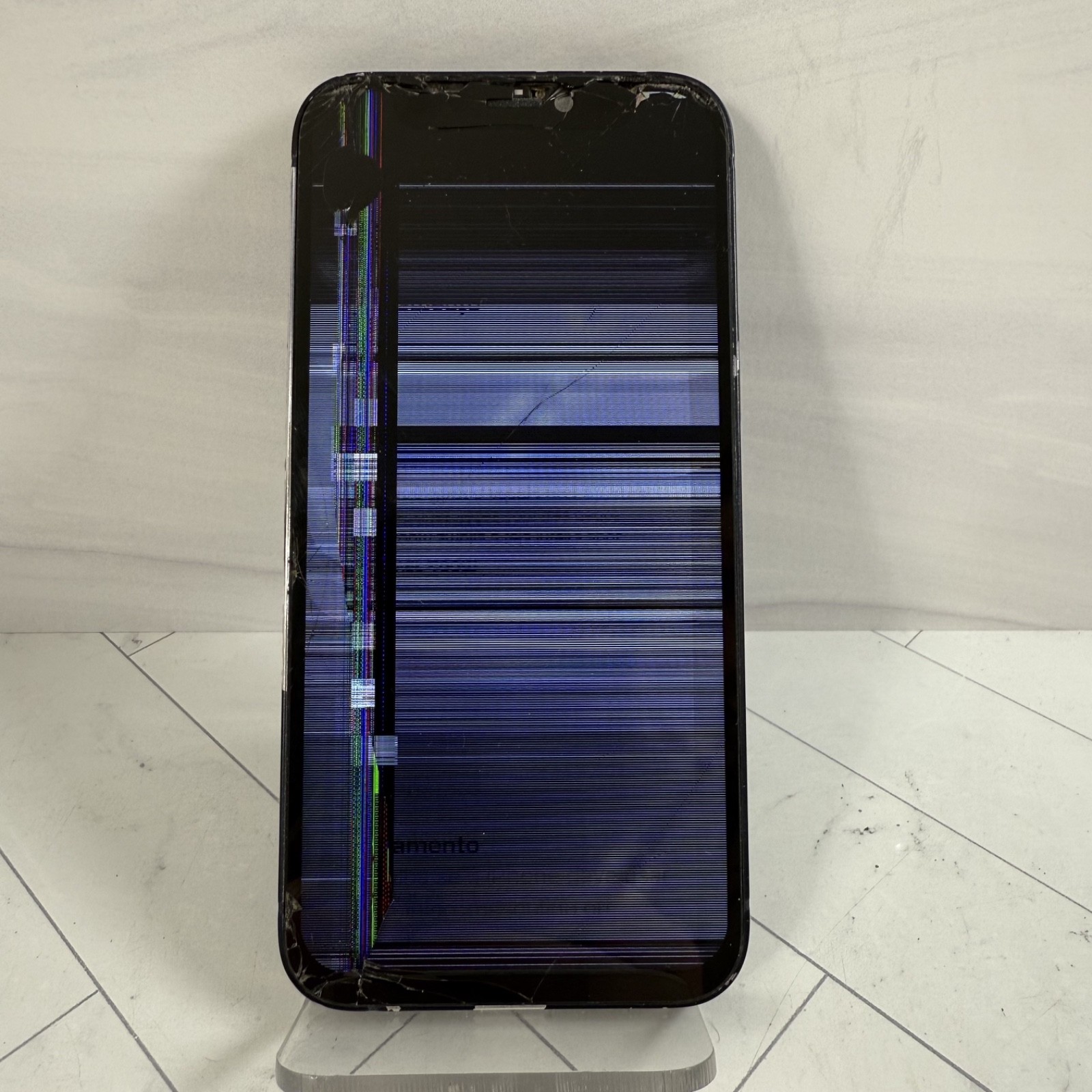 Apple iPhone 12 mini 128 GB Black Unlocked A2176 Cracked Screen LCD #H86