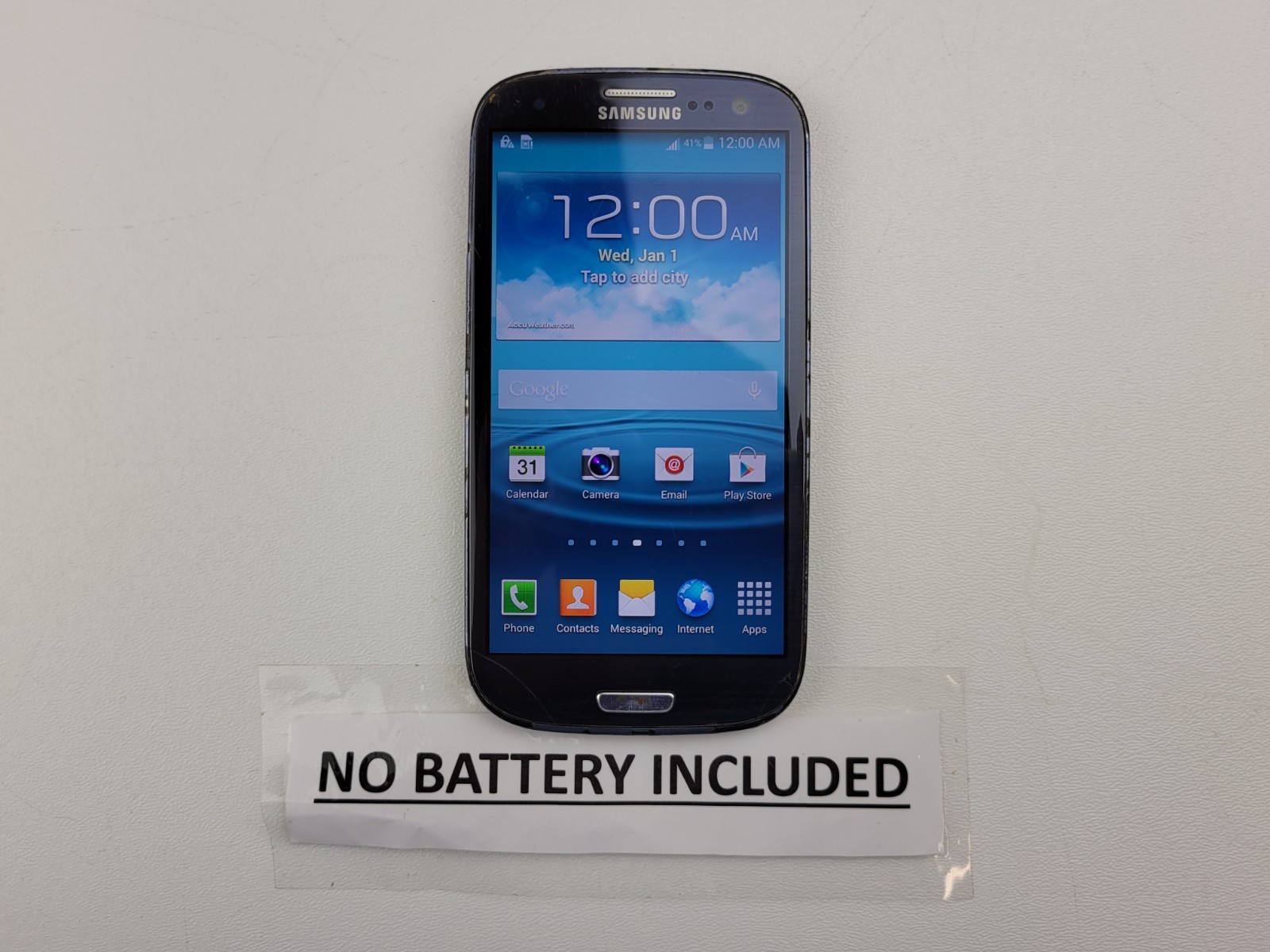 Samsung Galaxy S III (S3) (SGH-i747) 16GB (AT&T) – CRACKED – Clean IMEI – B414