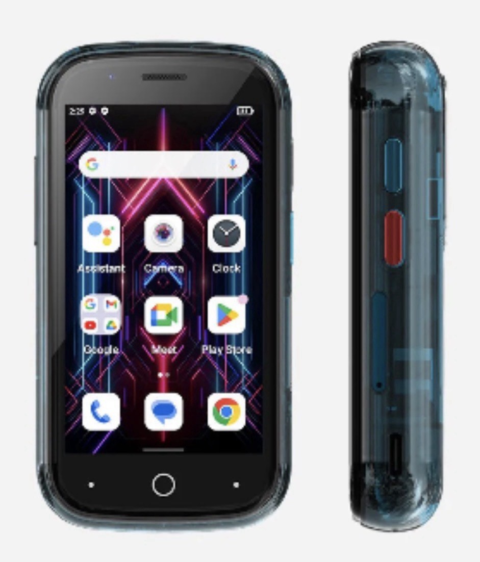 Unihertz Jelly 2E 256GB Blue Android 4G 3in 48MP Unlocked Smartphone