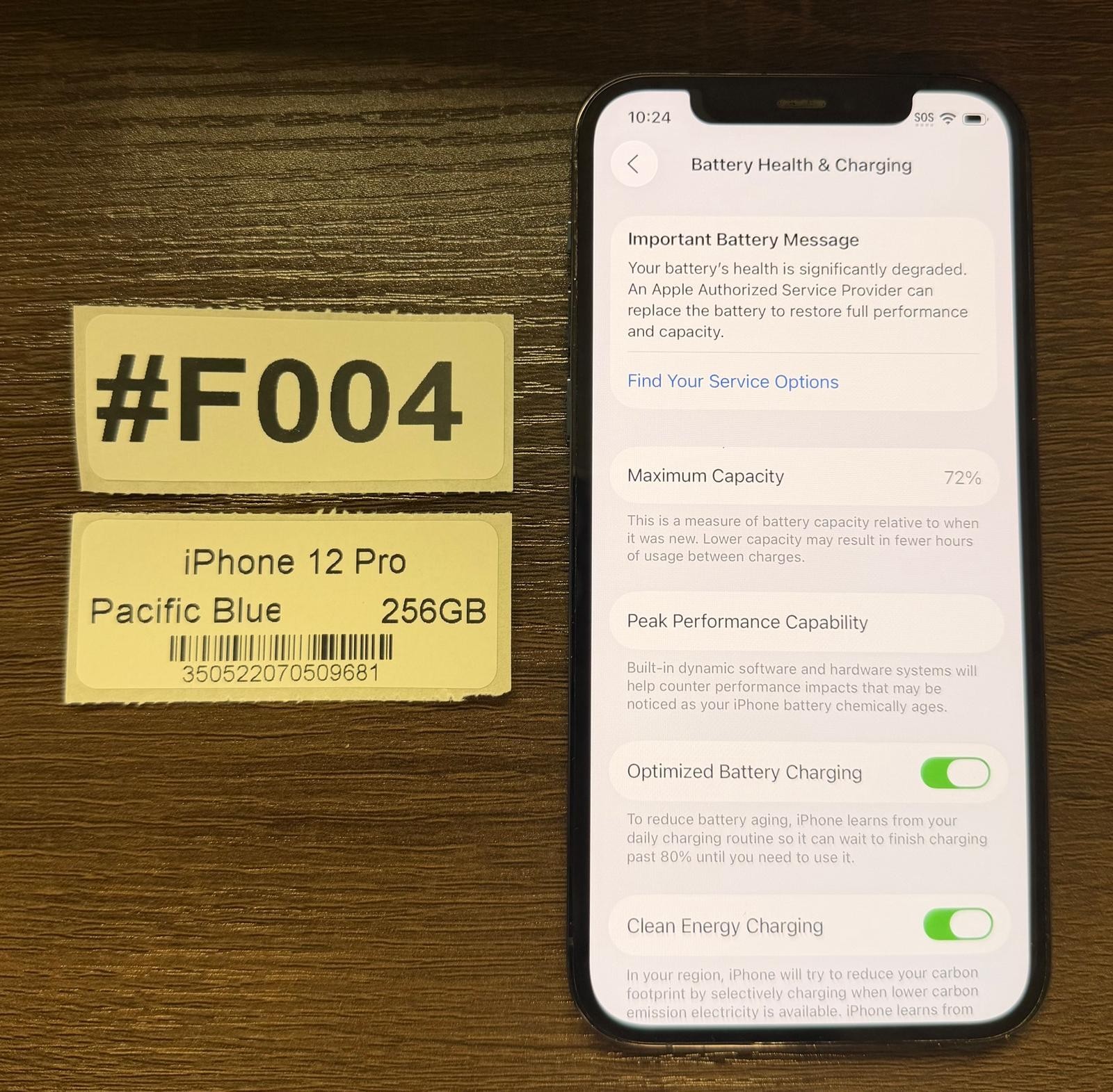 Apple iPhone 12 Pro 256 GB Pacific Blue (Unlocked) – Read Seller Notes