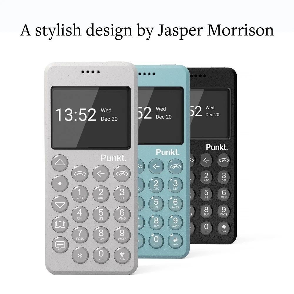 Punkt. MP02 Minimalist 4G LTE Cell Phone – 2GB RAM, 16GB Storage – Black