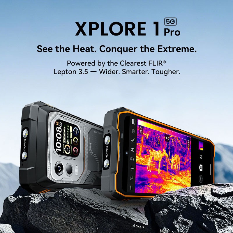 Blackview XPLORE 1 PRO 5G 4G AI Rugged Phone Android 15 Thermal Imaging Global