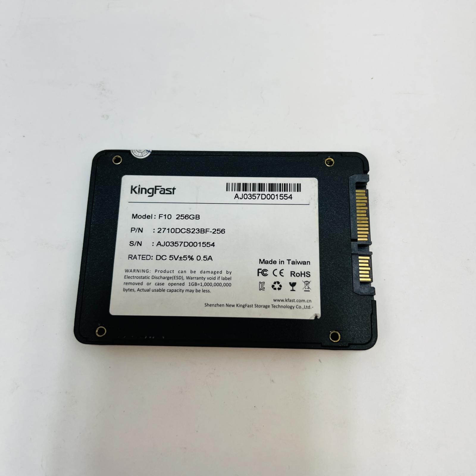 KingFast F10 256GB 2.5″ SATA III Internal Solid State Drive 2710DCS23BF-256