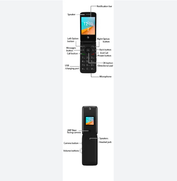 AT&T CINGULAR FLIP IV FLIP 4 U102AA 4GB Black – 15 BULK PACK