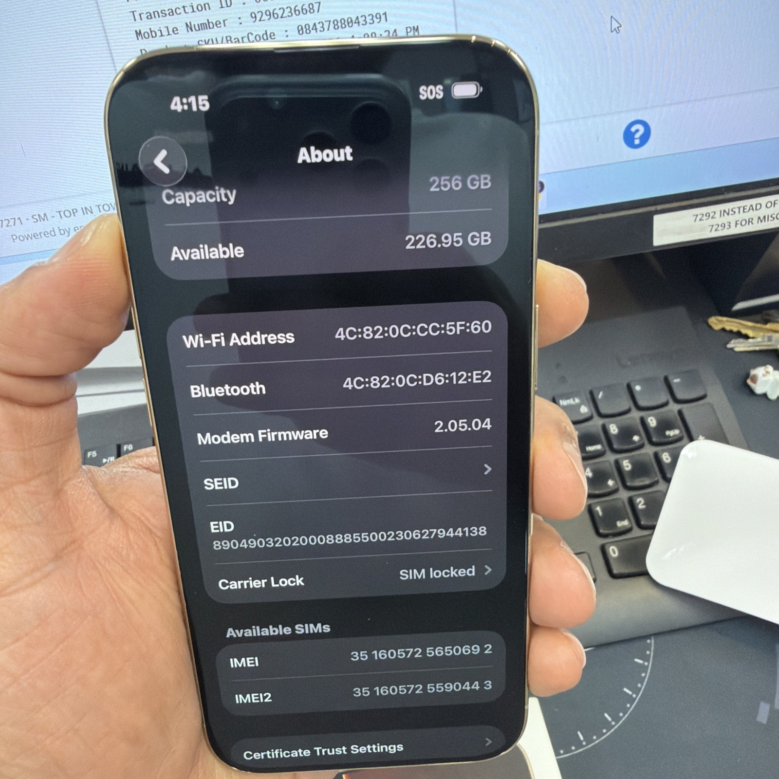 apple iphone 17 air 256gb