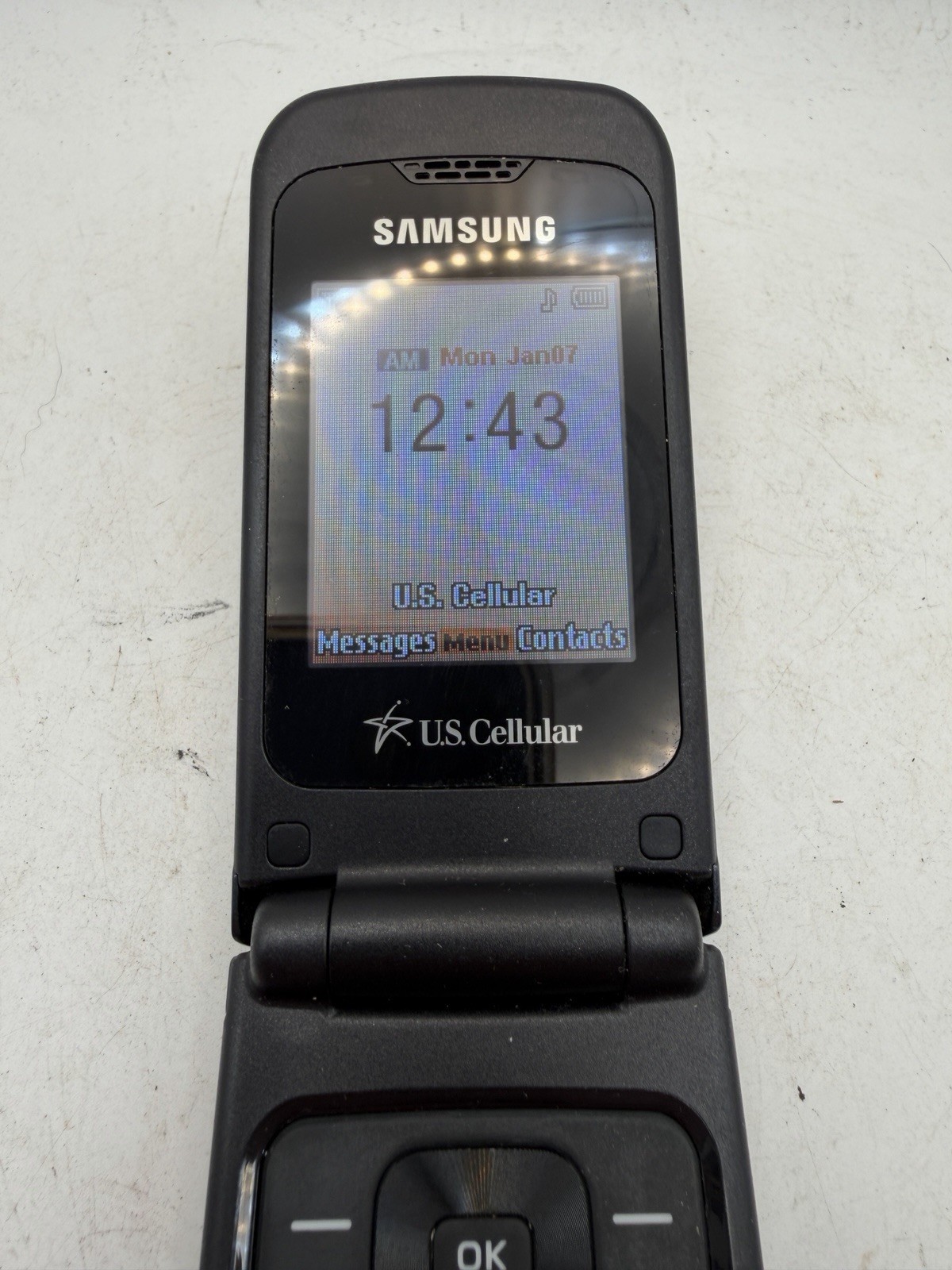 Samsung Chrono SCH-R260 U.S. Cellular Flip Phone Tested Working Boxed