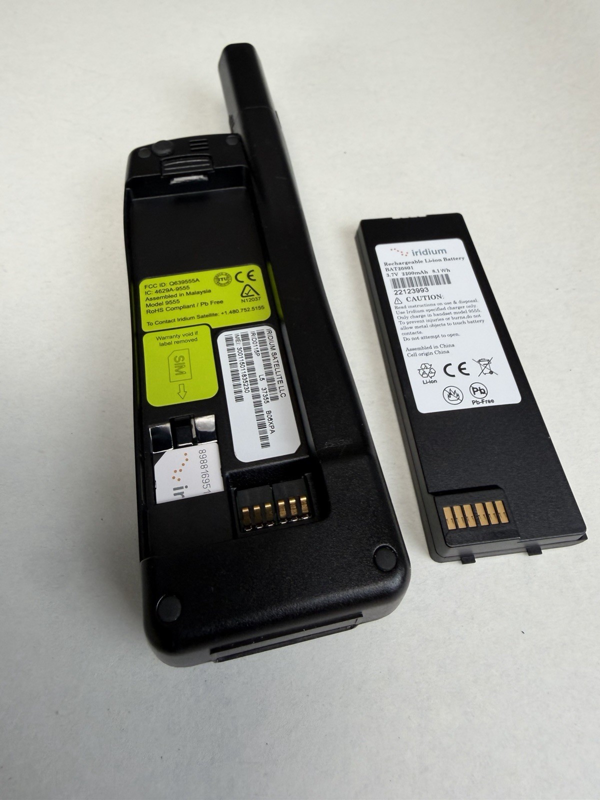 Iridium 9555 Satellite Phone Global Voice SMS *11 Seconds LifetimeCalls* ShpFAST